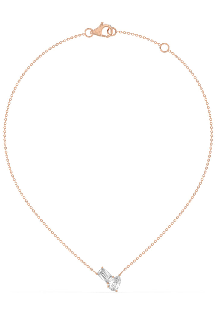 Toi Et Moi Brilliant Duo Lab Grown Diamond Pendant Necklace