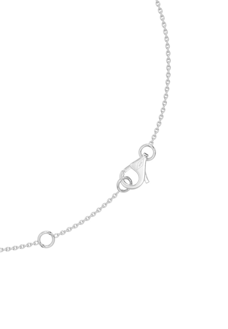 Minimalist Lab Grown Diamond Emerald Solitaire Pendant Necklace