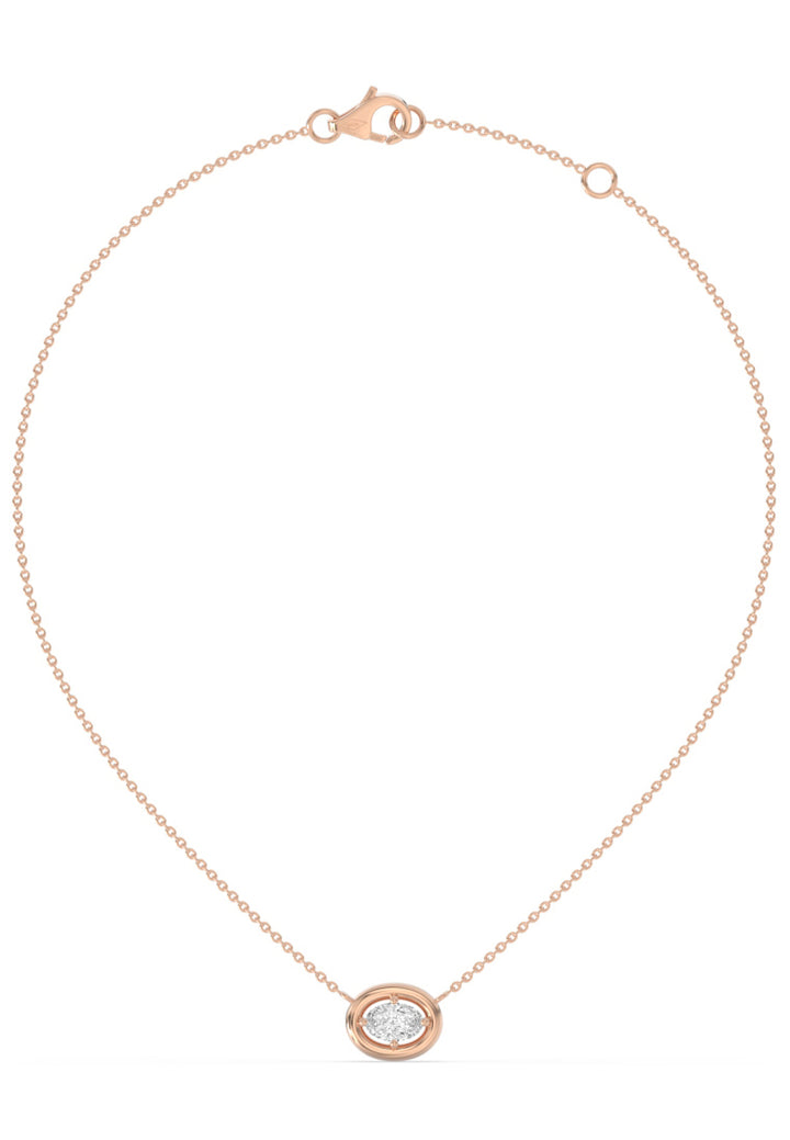 Oval Cosmic Lab Grown Diamond Pendant Necklace