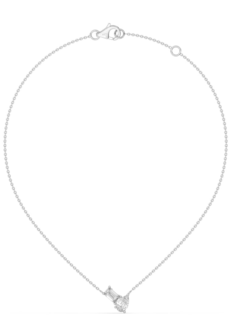 Toi Et Moi Brilliant Duo Lab Grown Diamond Pendant Necklace