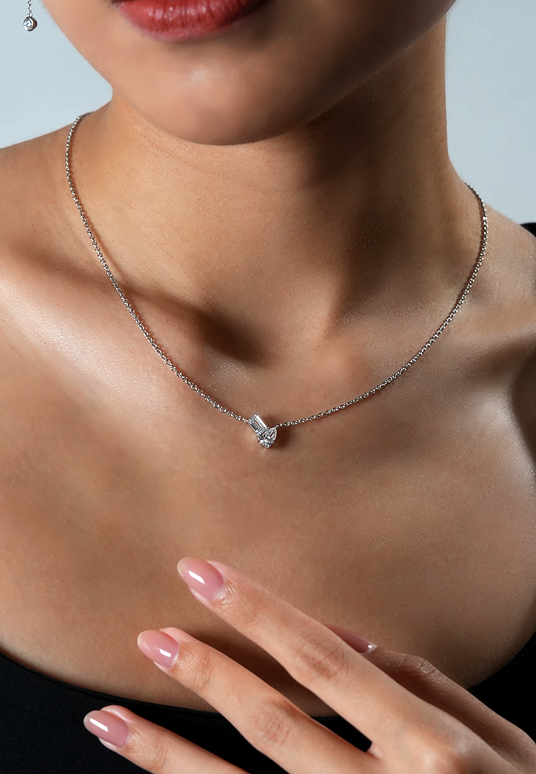 Toi Et Moi Brilliant Duo Lab Grown Diamond Pendant Necklace