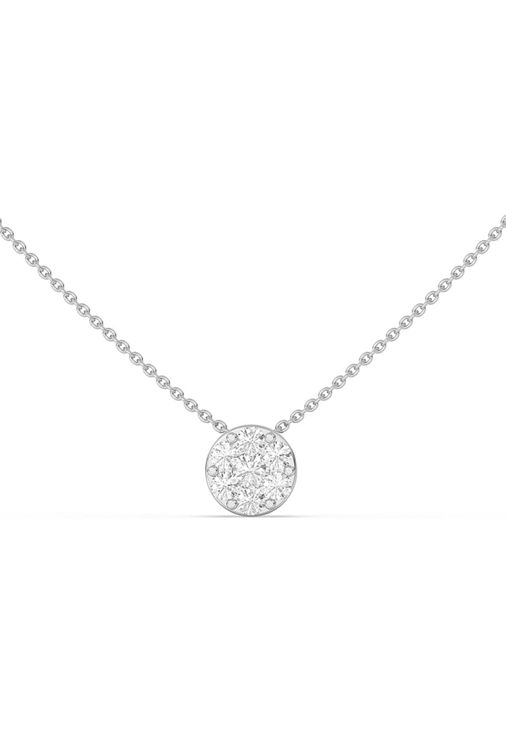 Petal Cluster Lab Grown Diamond Pendant Necklace