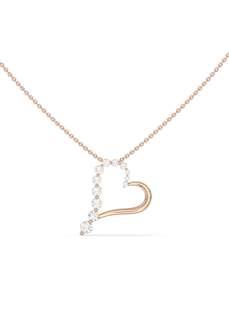 Heartstream Lab Grown Diamond Pendant Necklace