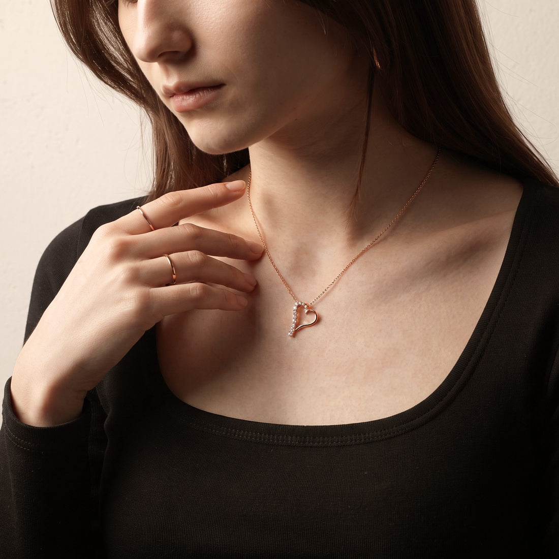 Heartstream Lab Grown Diamond Pendant Necklace
