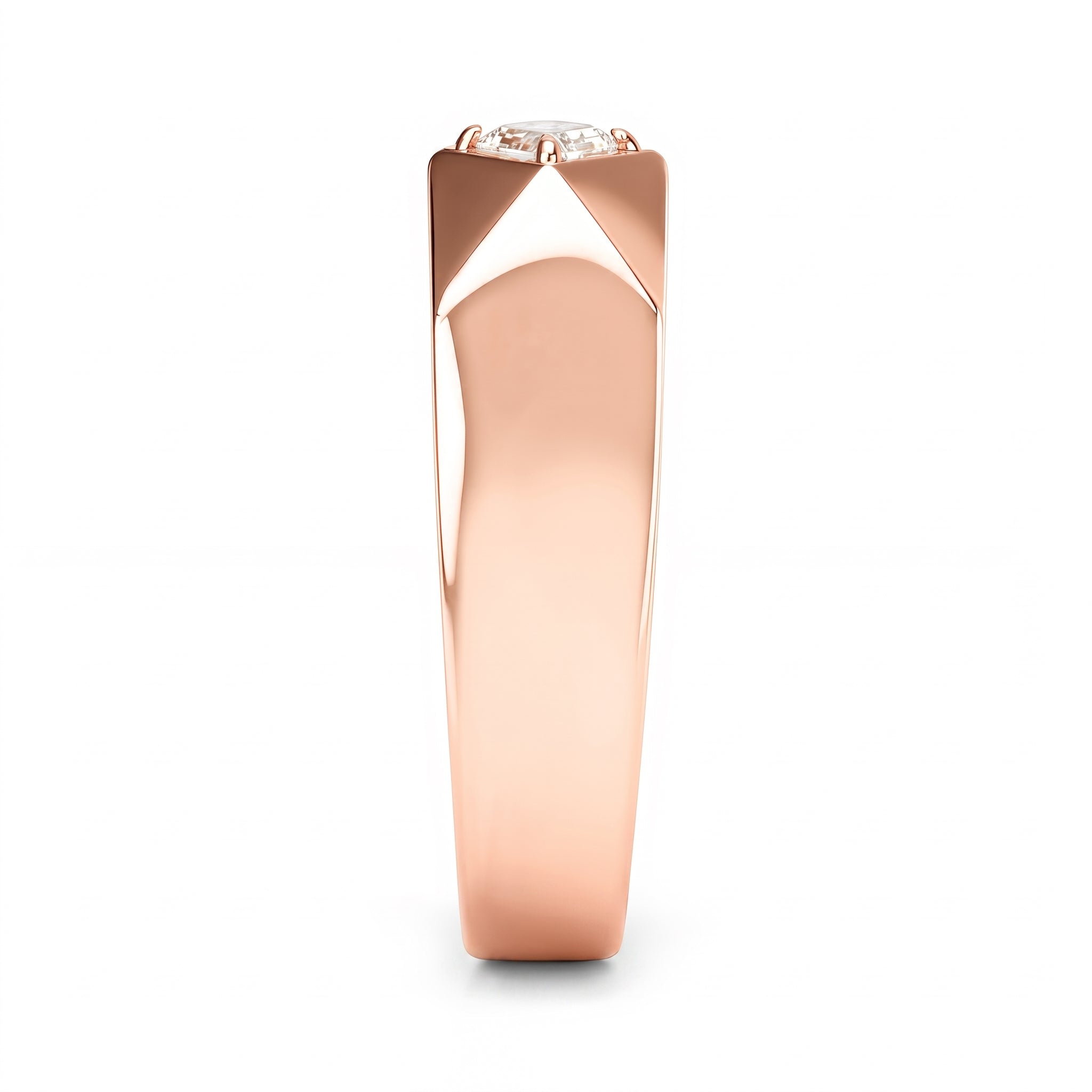 LOZENGES DIAMOND COUPLE RING R/G