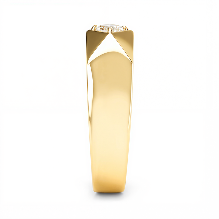 LOZENGES DIAMOND COUPLE RING Y/G