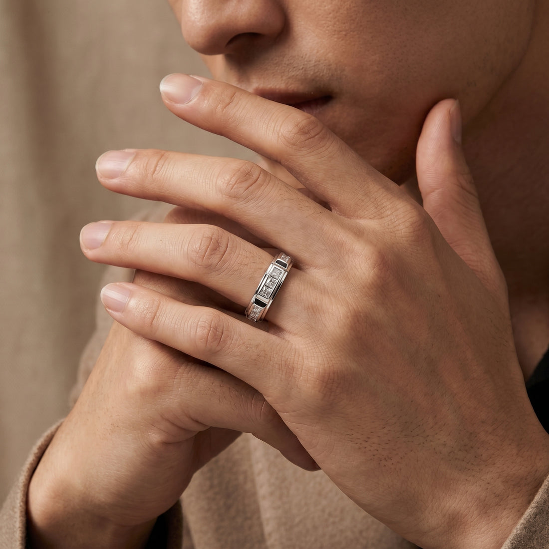 LINEA CLASSIC DIAMOND COUPLE RING BAND