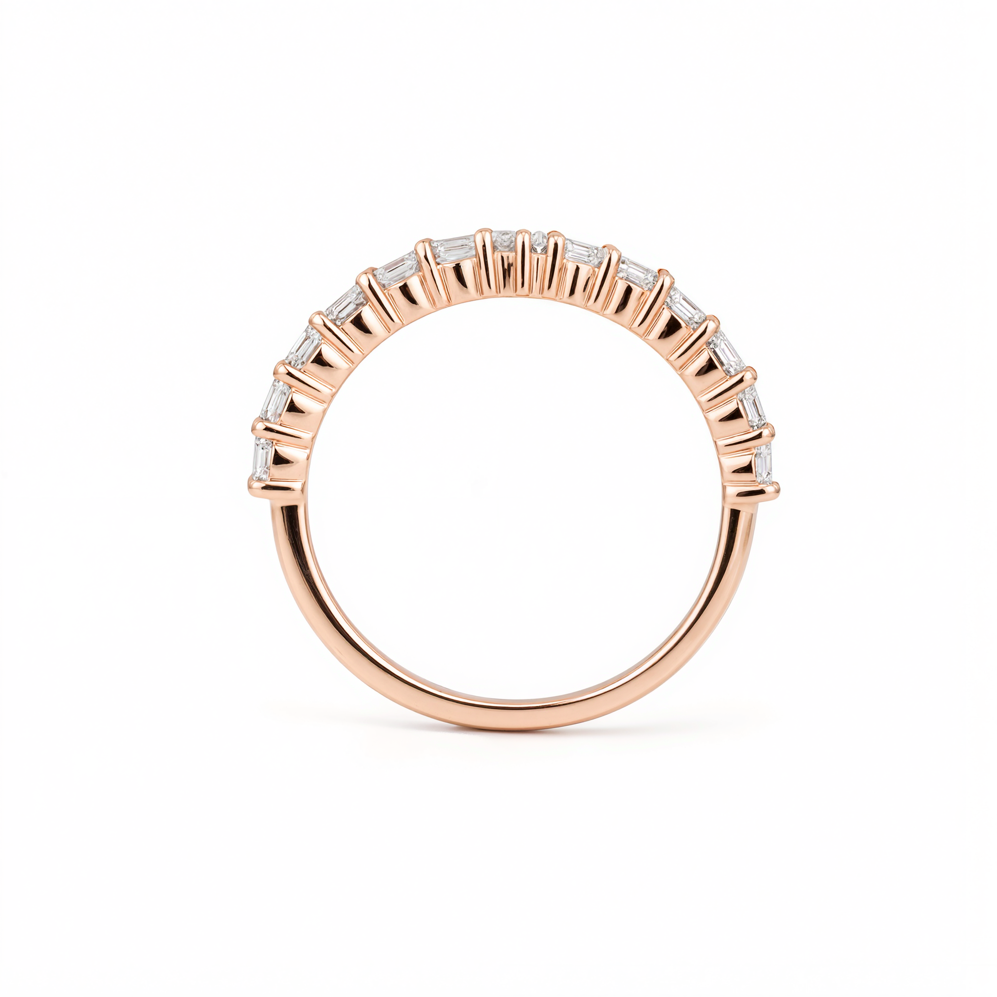 AURELINE HALF ETERNITY DIAMOND COUPLE RING