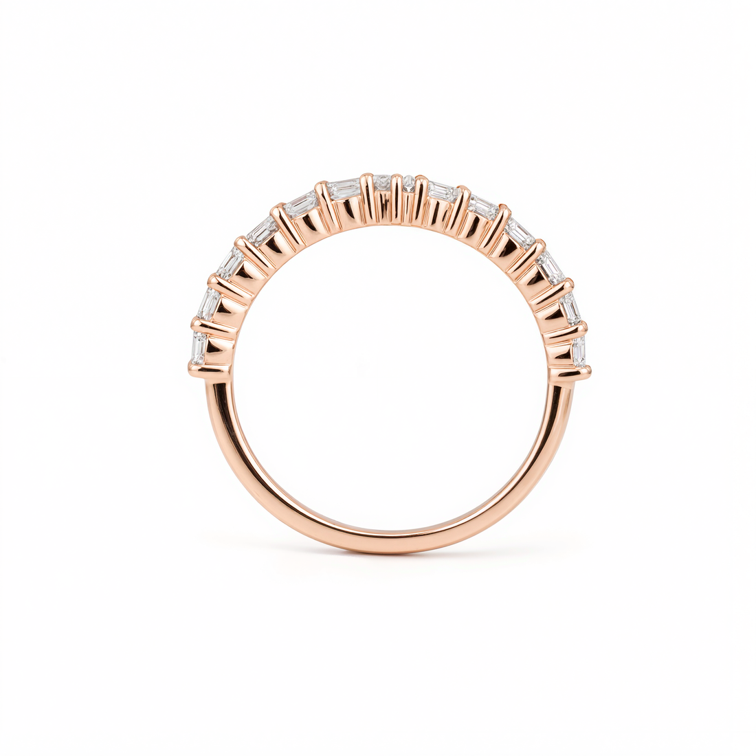 AURELINE HALF ETERNITY DIAMOND COUPLE RING