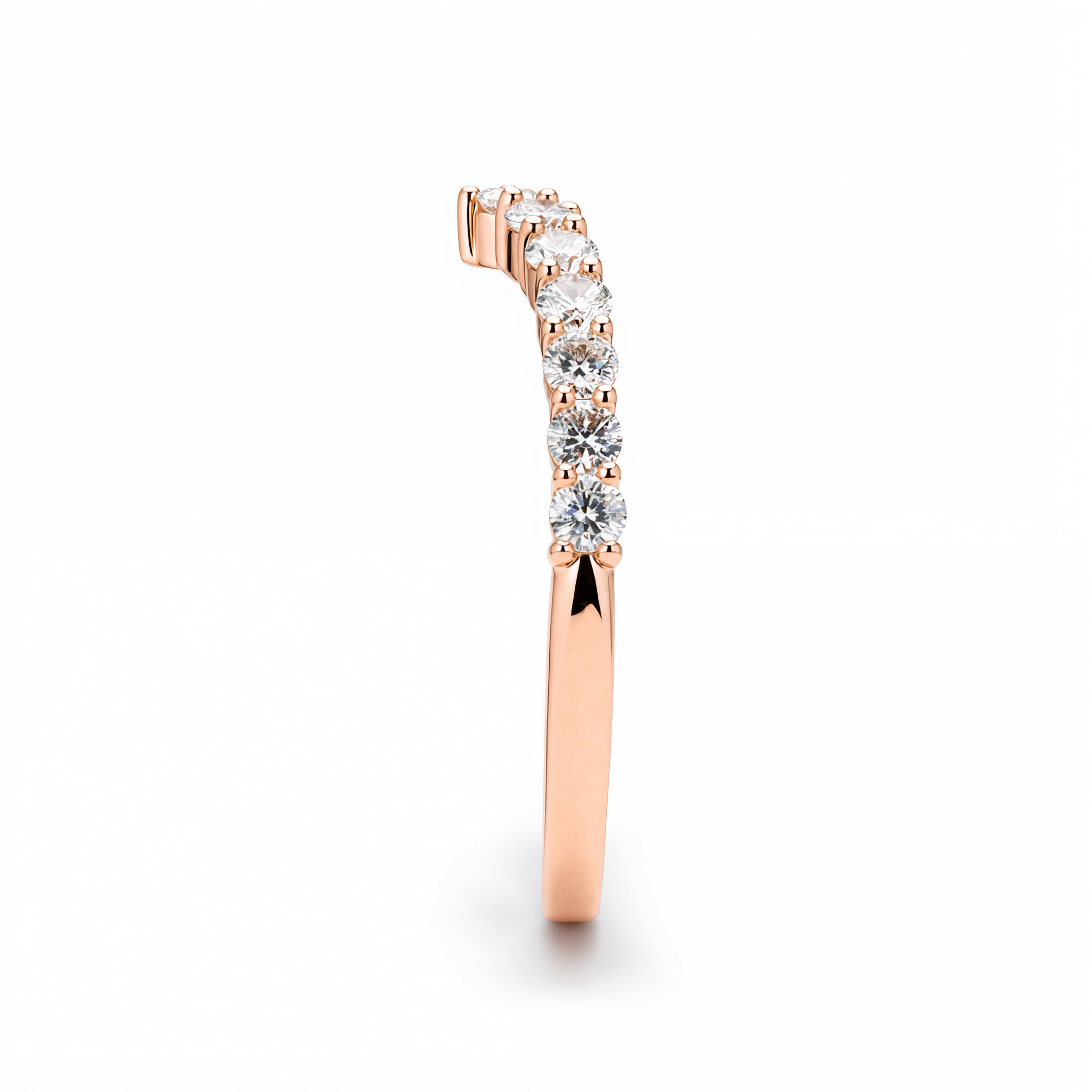 AURELINE HALF ETERNITY DIAMOND COUPLE RING