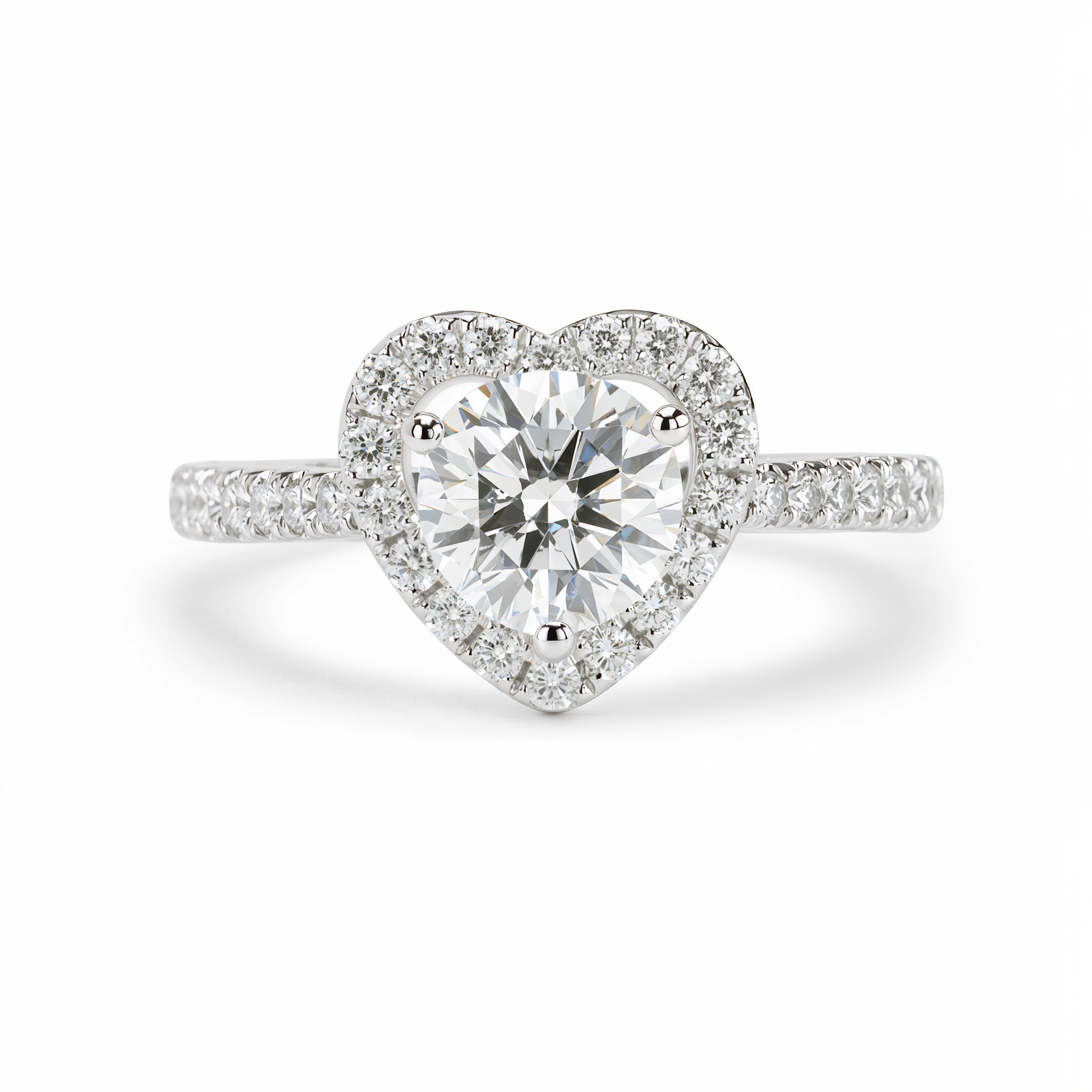ROUND DIAMOND HALO RING ( 1.03 CT)