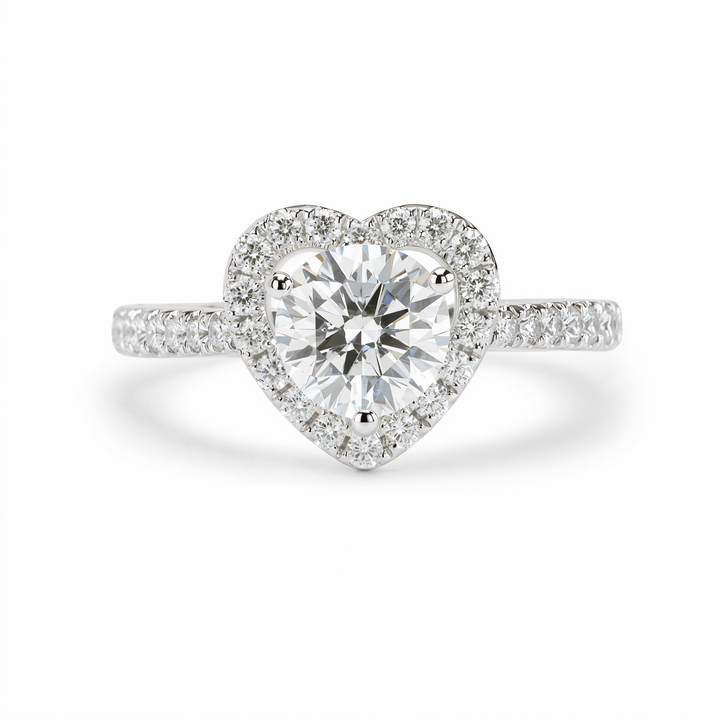 ROUND DIAMOND HALO RING ( 1.03 CT)