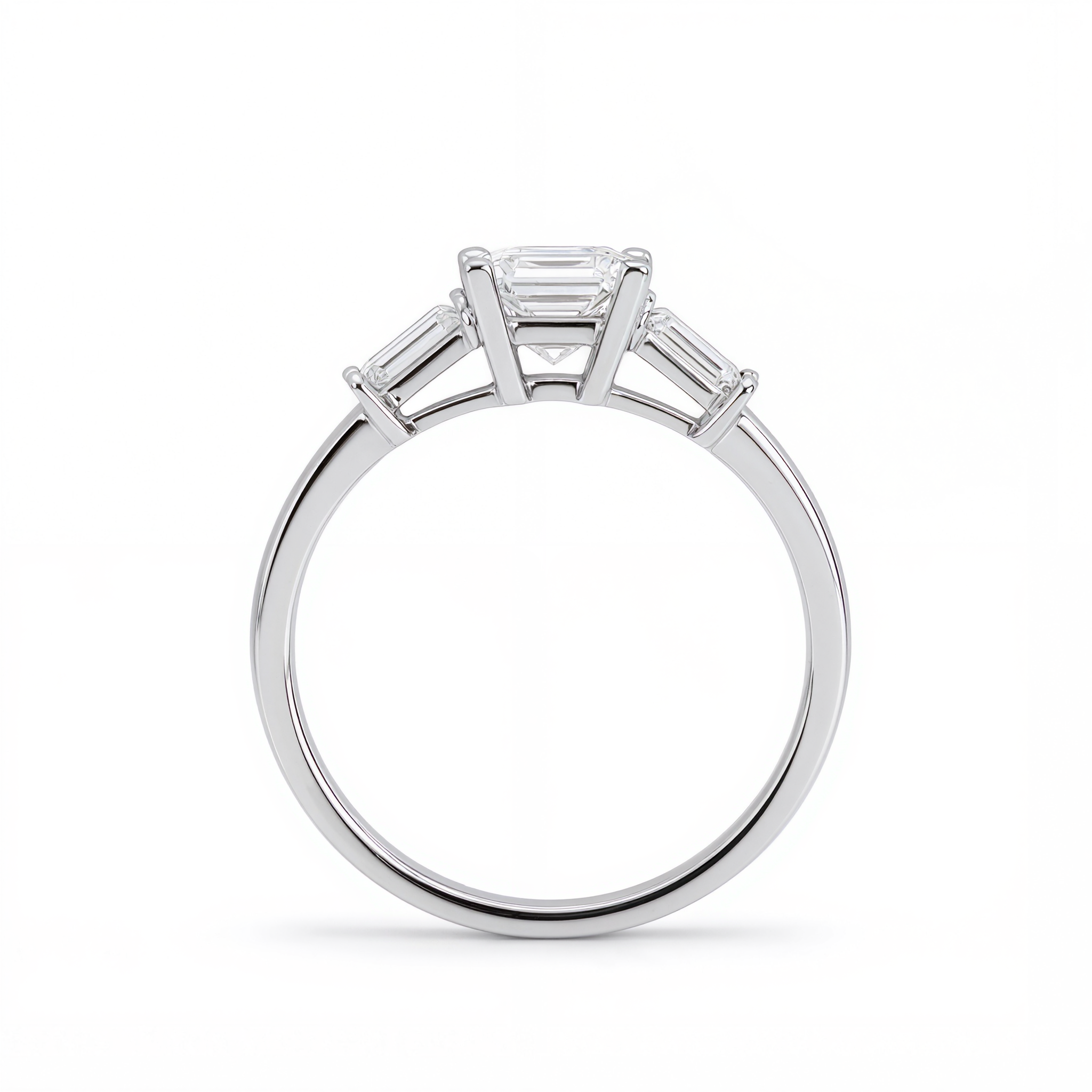 PRINCESS DIAMOND TRILOGY RING ( 1.05 CT)