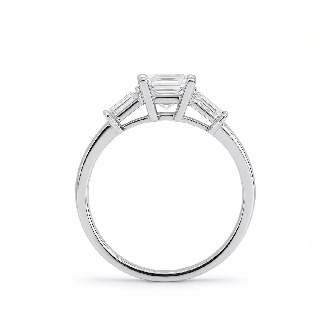 PRINCESS DIAMOND TRILOGY RING ( 1.05 CT)