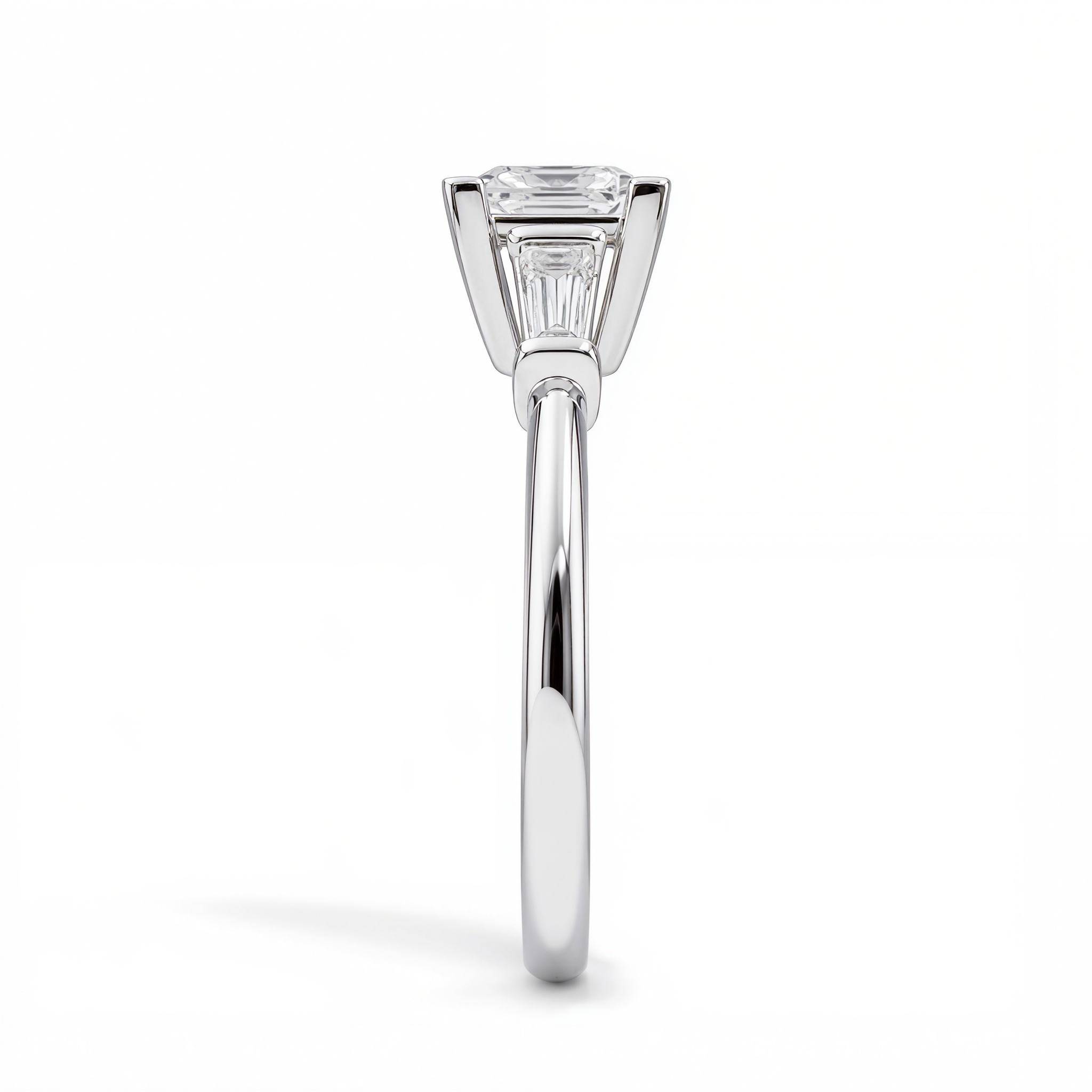 PRINCESS DIAMOND TRILOGY RING ( 1.05 CT)