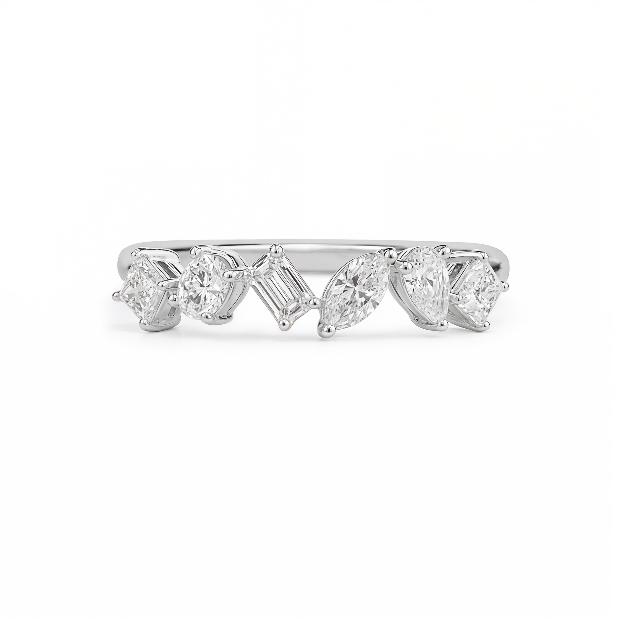 FANCY SHAPED DIAMOND ⅓ ETERNITY RING