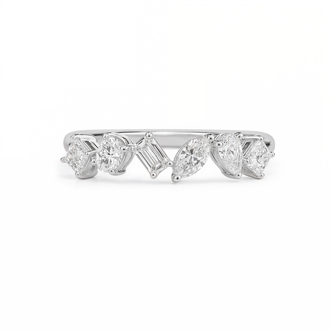 FANCY SHAPED DIAMOND ⅓ ETERNITY RING