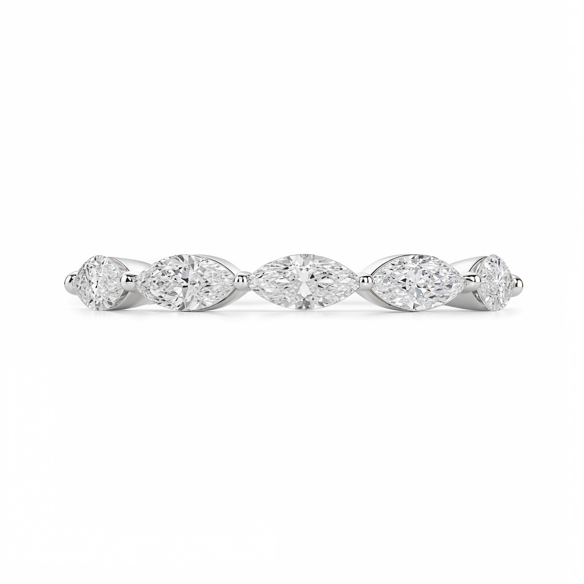 MARQUISE DIAMOND HALF ETERNITY RING
