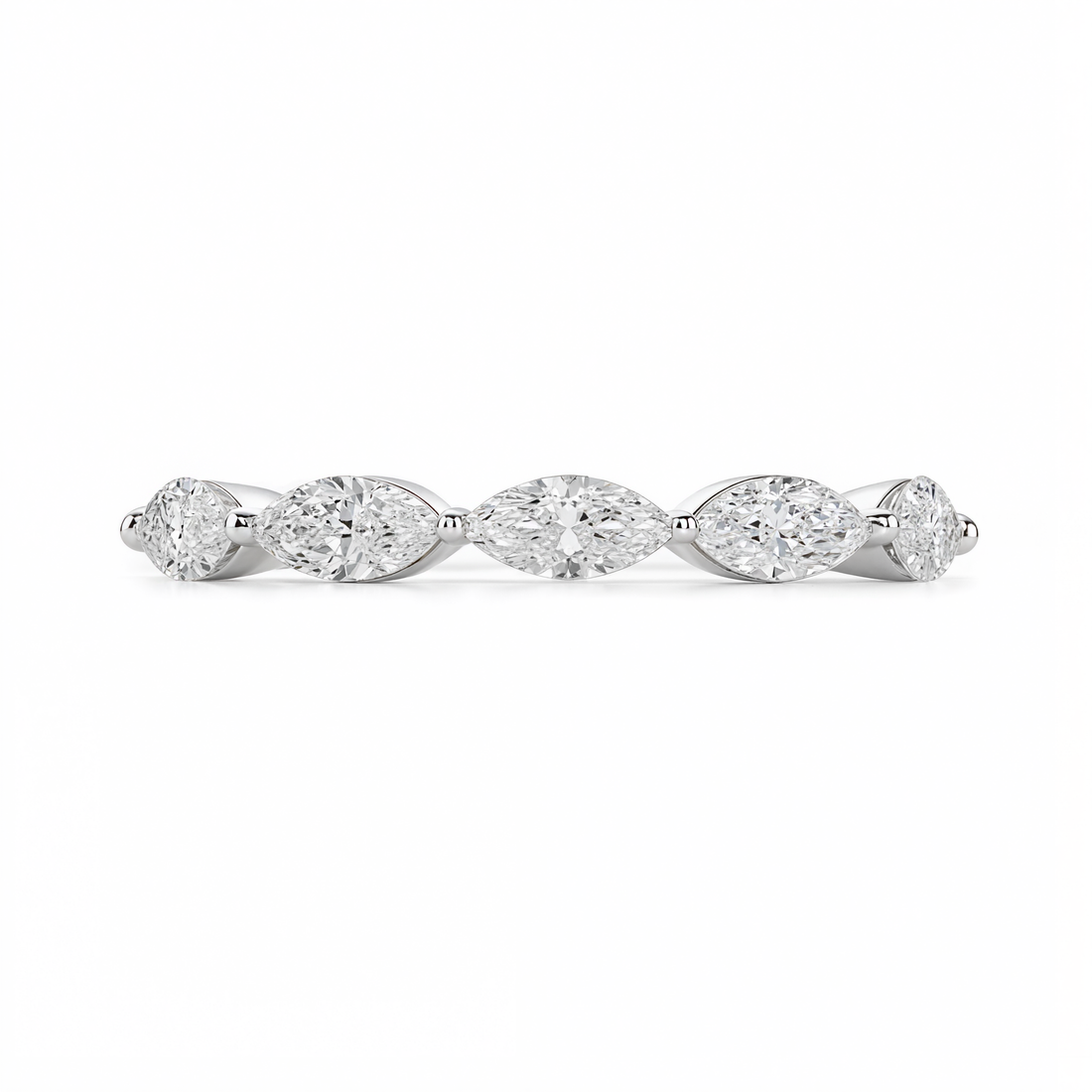 MARQUISE DIAMOND HALF ETERNITY RING