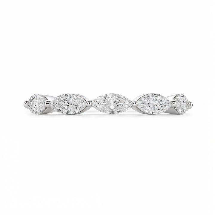 MARQUISE DIAMOND HALF ETERNITY RING