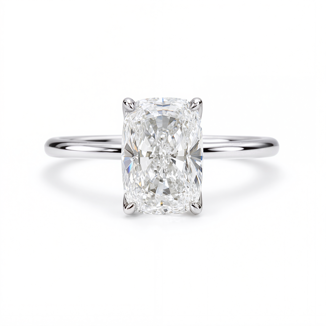 ELONGATED DIAMOND SOLITAIRE RING ( 2.04 CT)