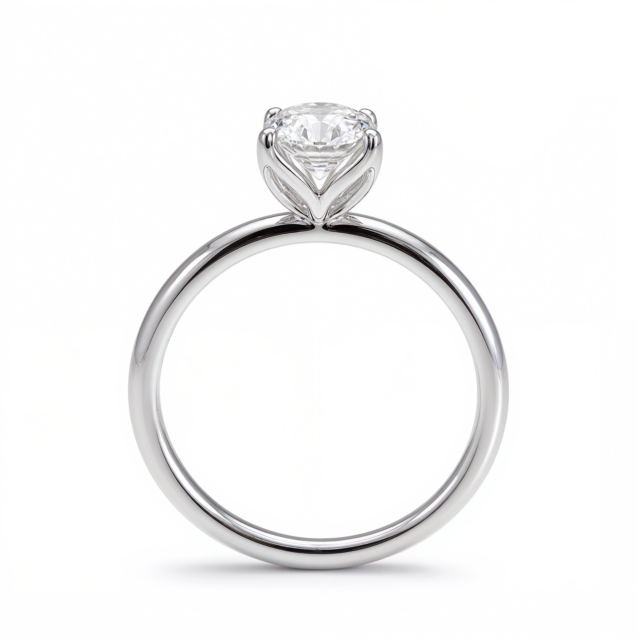 ELONGATED DIAMOND SOLITAIRE RING ( 2.04 CT)