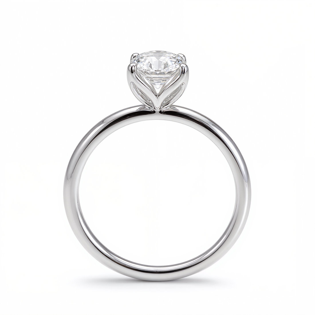 ELONGATED DIAMOND SOLITAIRE RING ( 2.04 CT)