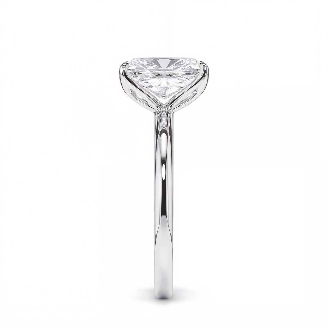 ELONGATED DIAMOND SOLITAIRE RING ( 2.04 CT)