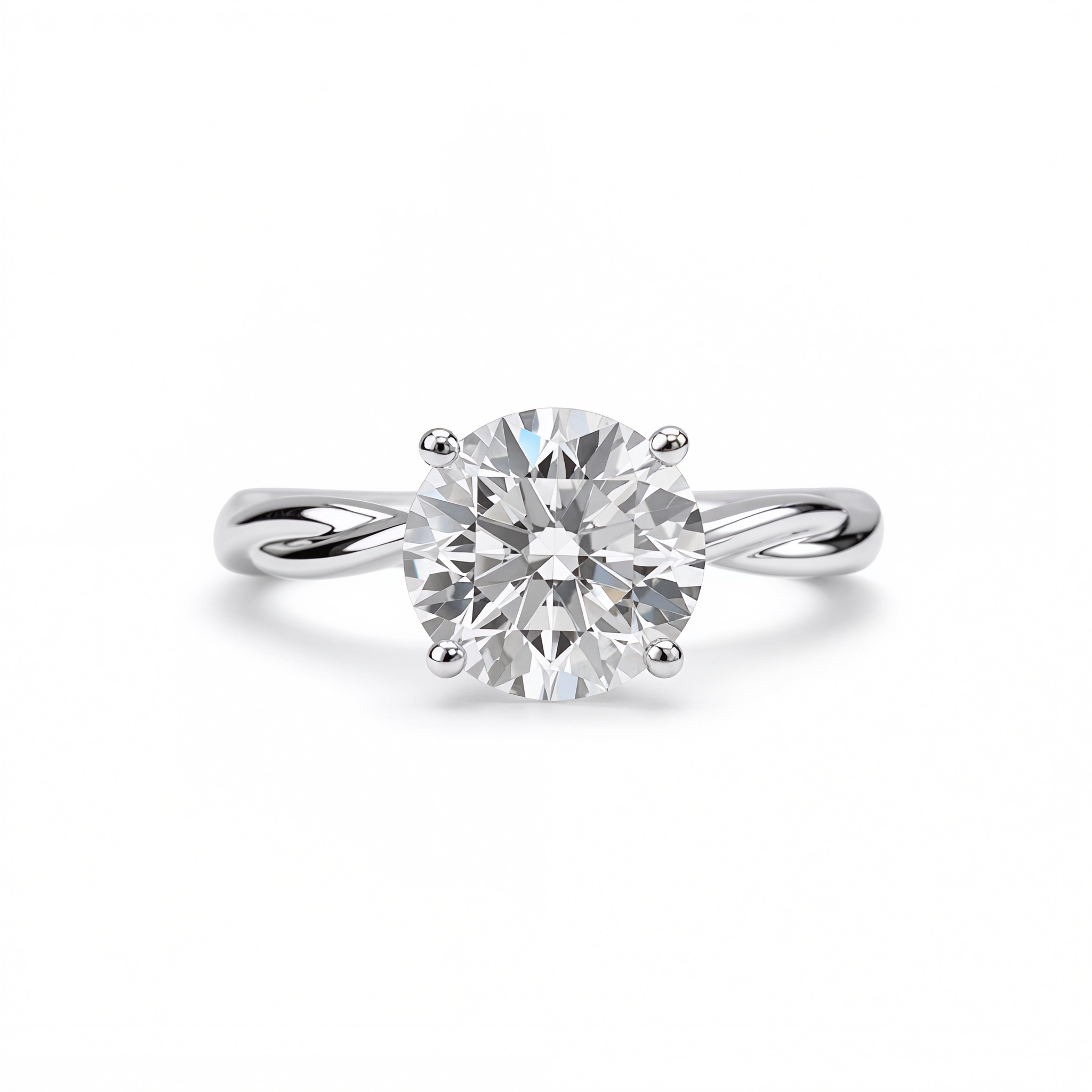 ROUND DIAMOND SOLITAIRE RING ( 2.26 CT)