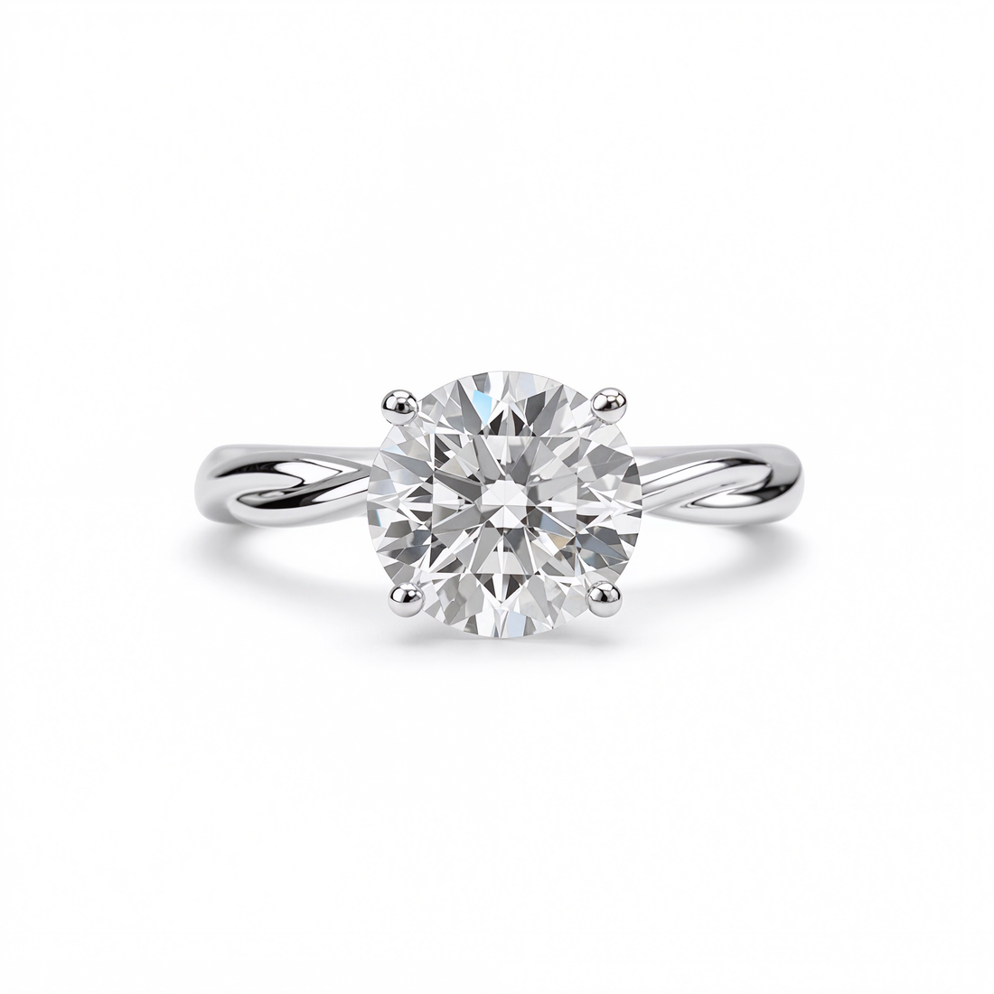 ROUND DIAMOND SOLITAIRE RING ( 2.26 CT)