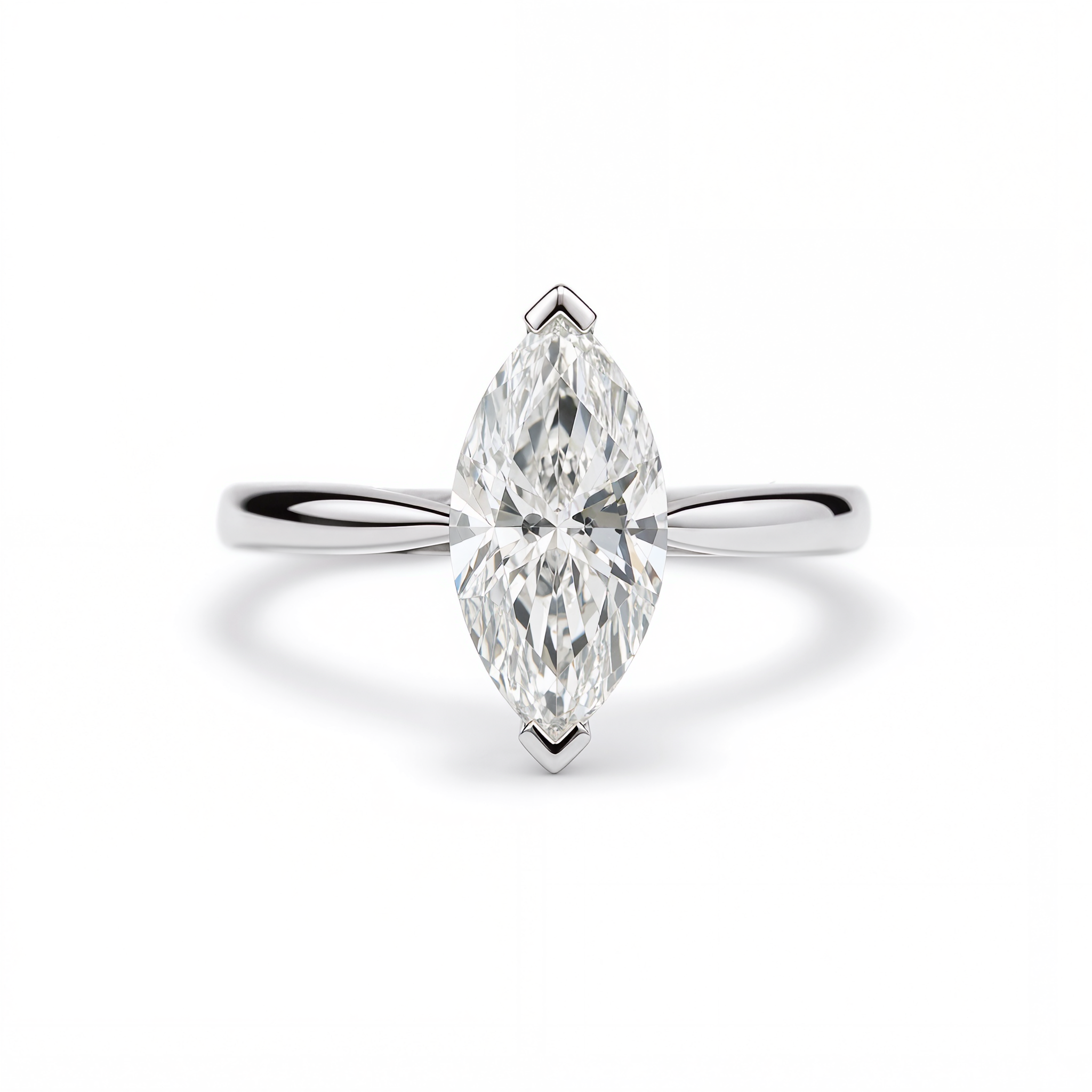 MARQUISE DIAMOND WITH HIDDEN PAVE RING ( 2 CT)