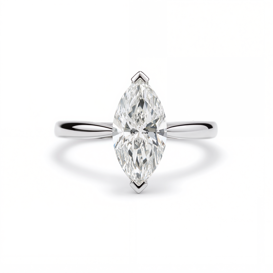 MARQUISE DIAMOND WITH HIDDEN PAVE RING ( 2 CT)