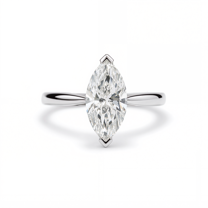 MARQUISE DIAMOND WITH HIDDEN PAVE RING ( 2 CT)