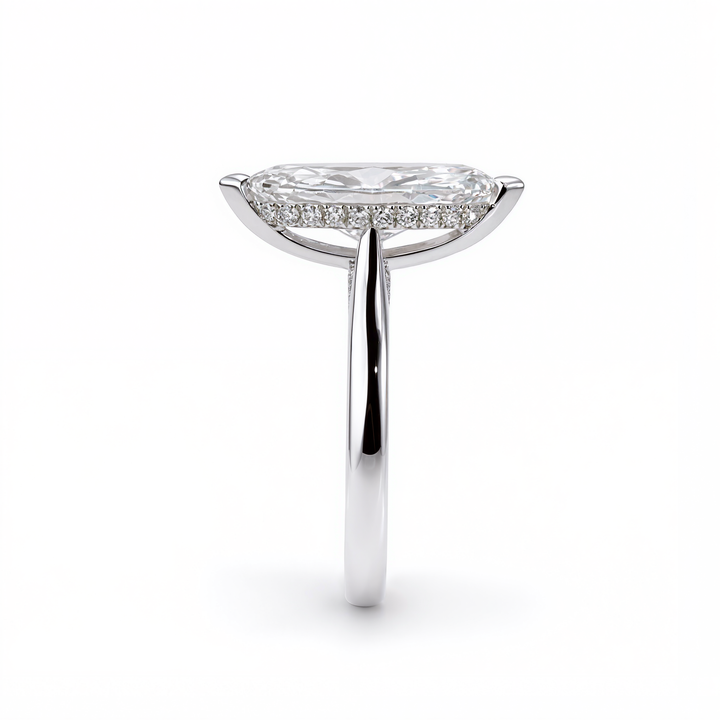 MARQUISE DIAMOND WITH HIDDEN PAVE RING ( 2 CT)