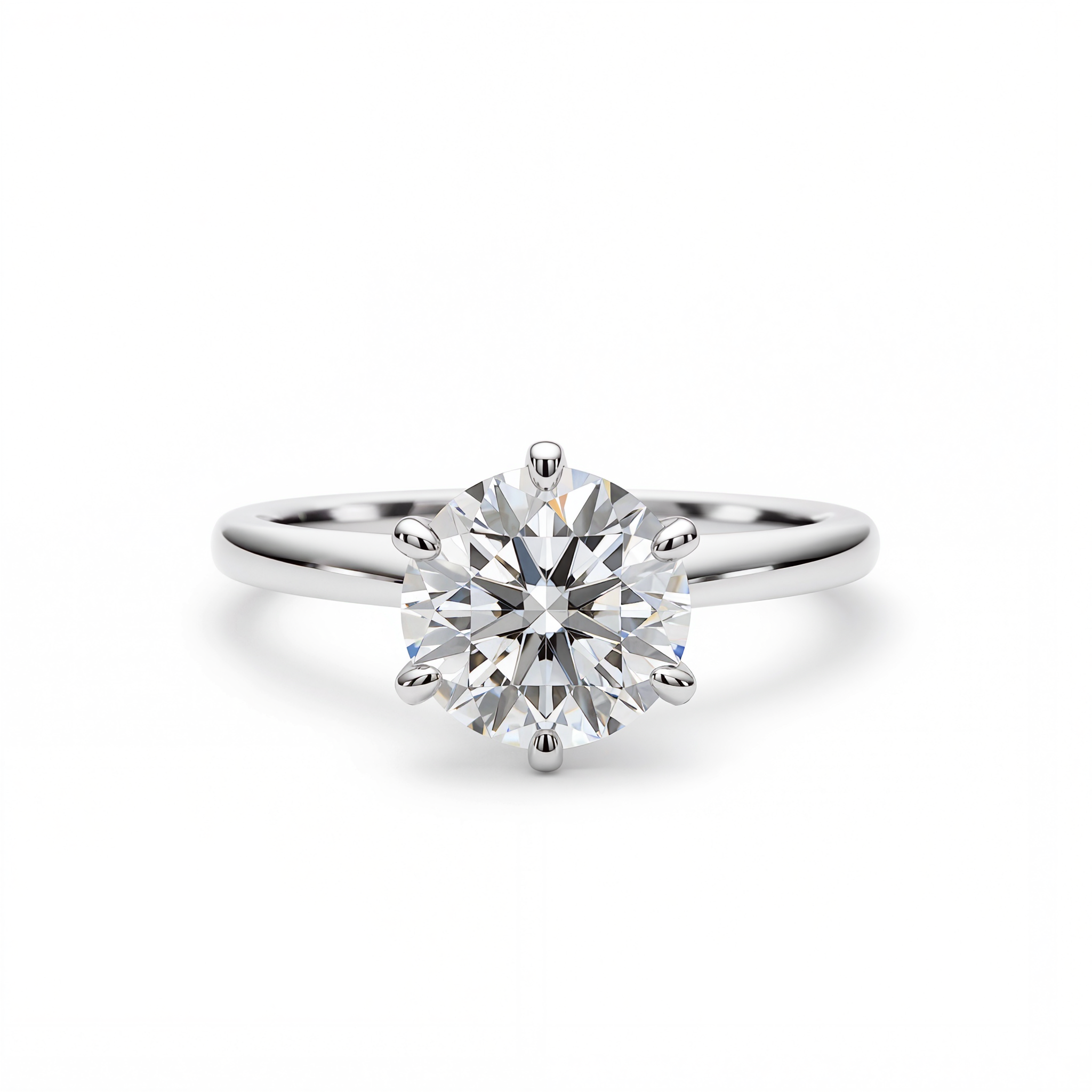 ROUND DIAMOND SOLITAIRE RING ( 2.53 CT)