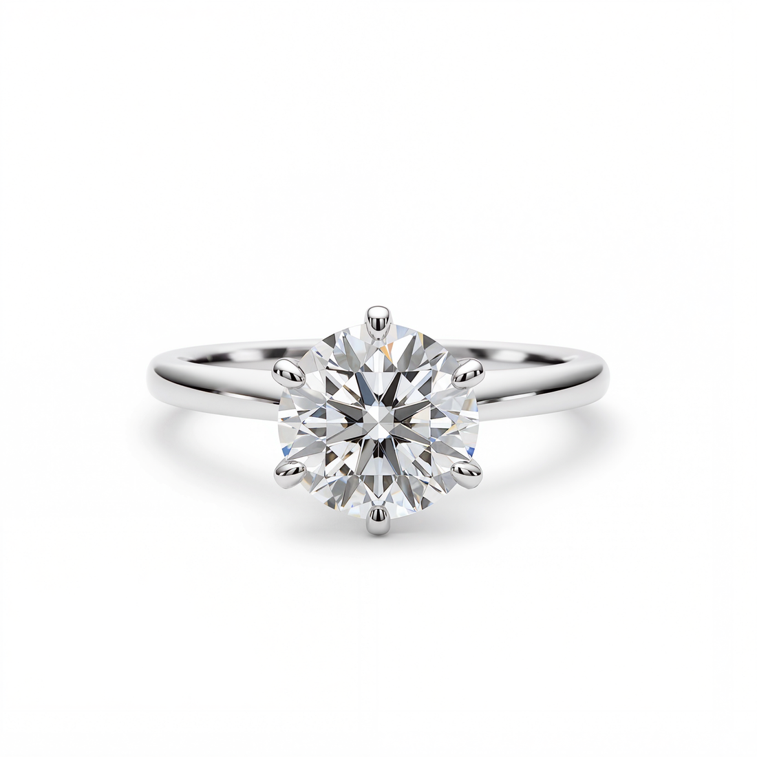 ROUND DIAMOND SOLITAIRE RING ( 2.53 CT)