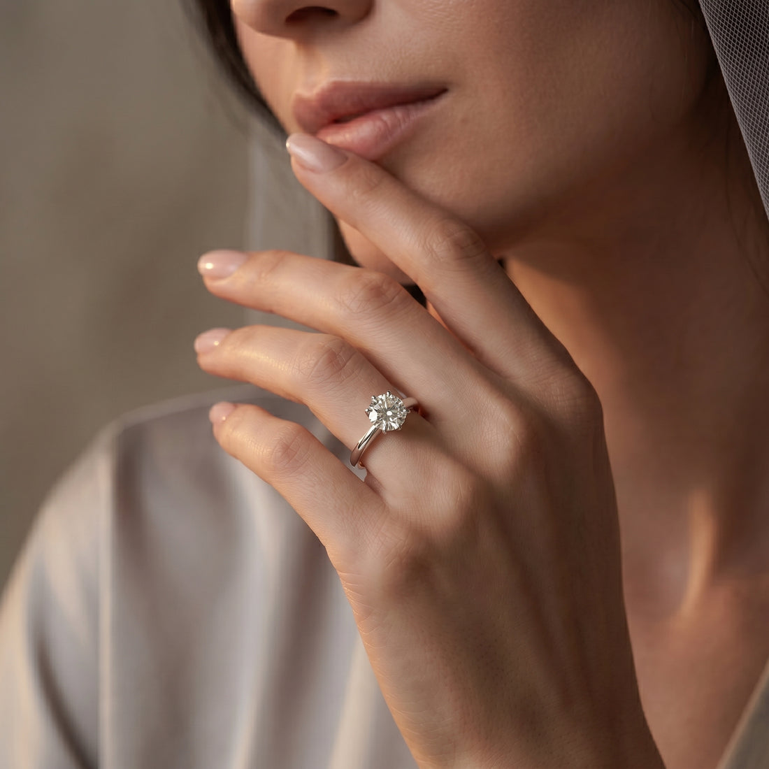 ROUND DIAMOND SOLITAIRE RING ( 2.53 CT)