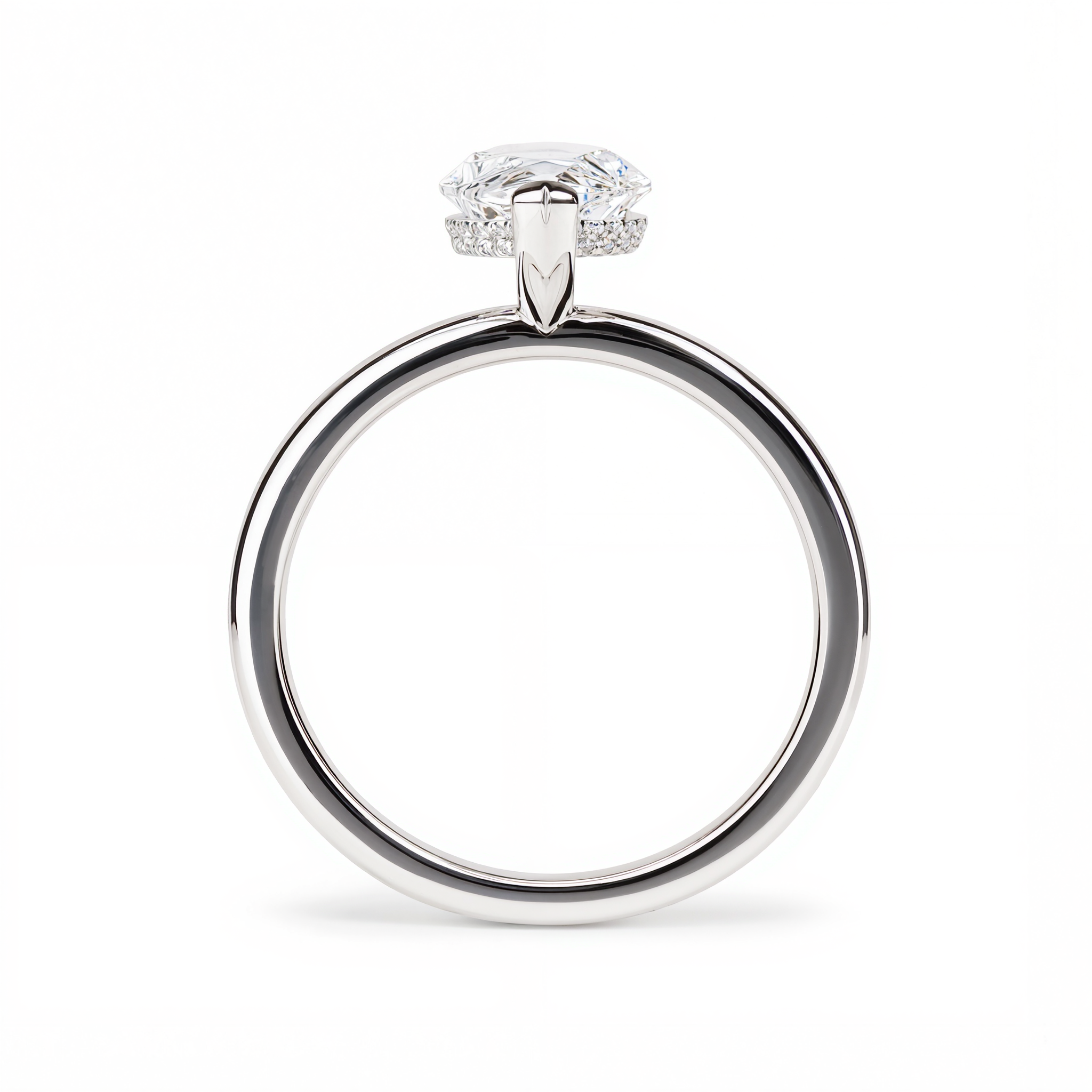 MARQUISE WITH HIDDEN HALO PAVE DIAMOND RING
