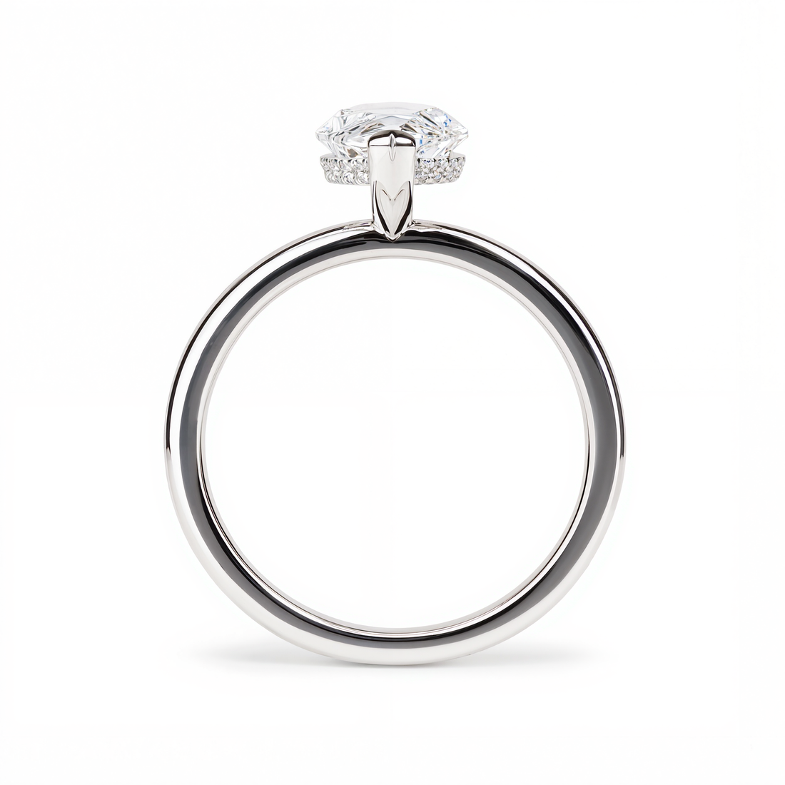 MARQUISE WITH HIDDEN HALO PAVE DIAMOND RING
