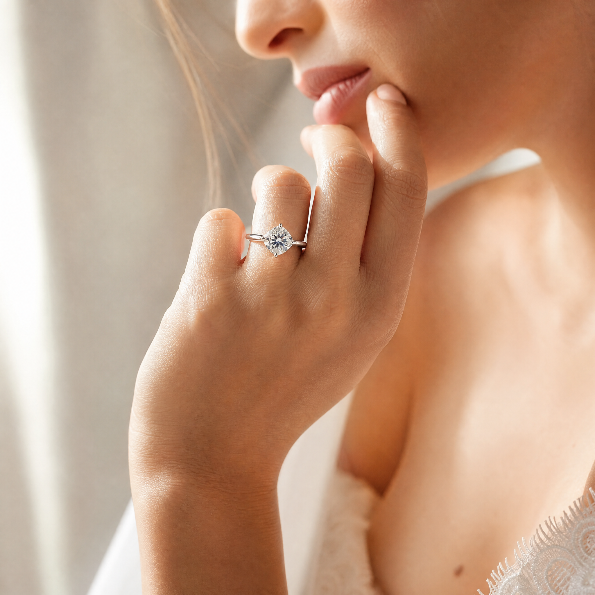 CUSHION DIAMOND RING