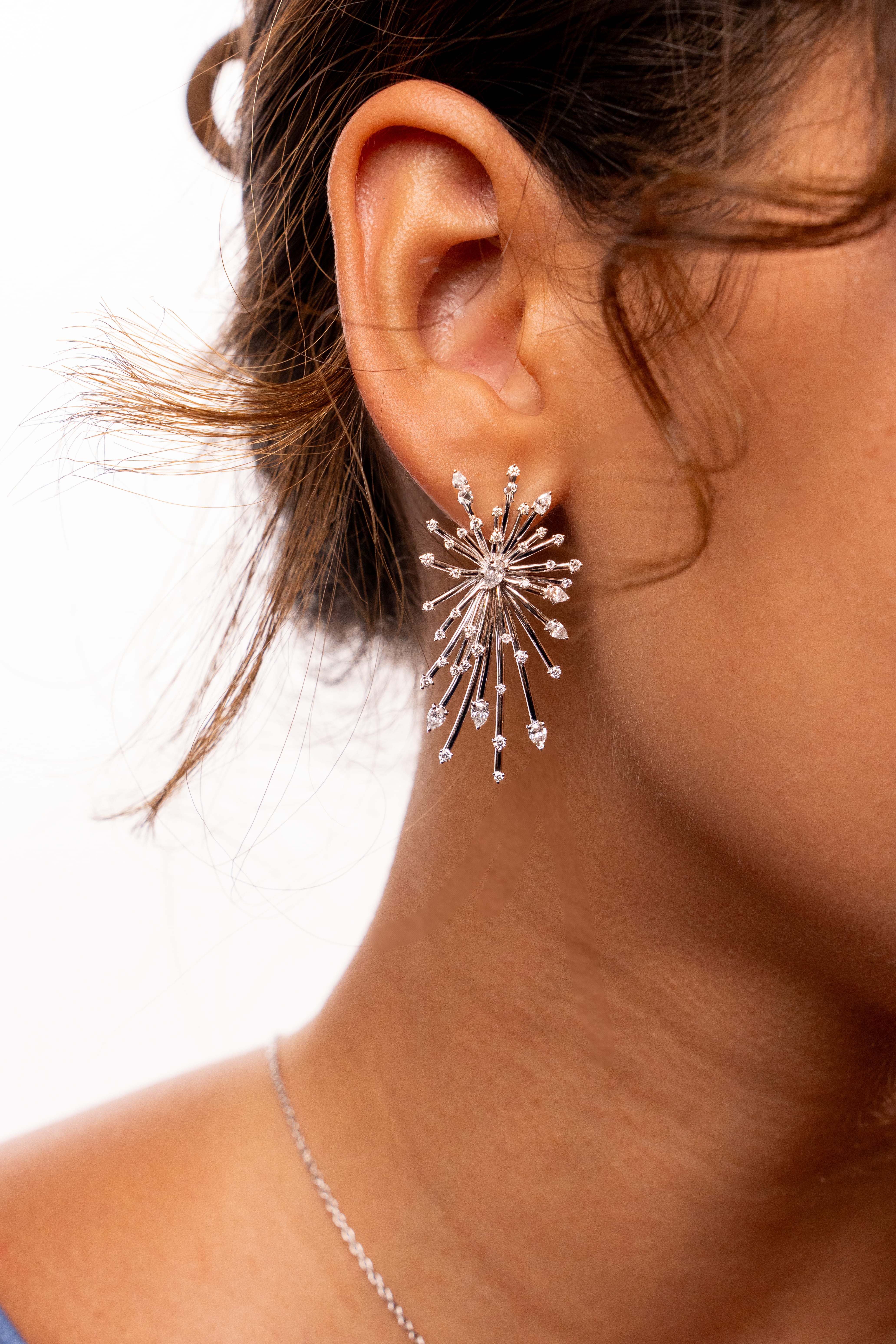 Firework Diamond Earrings