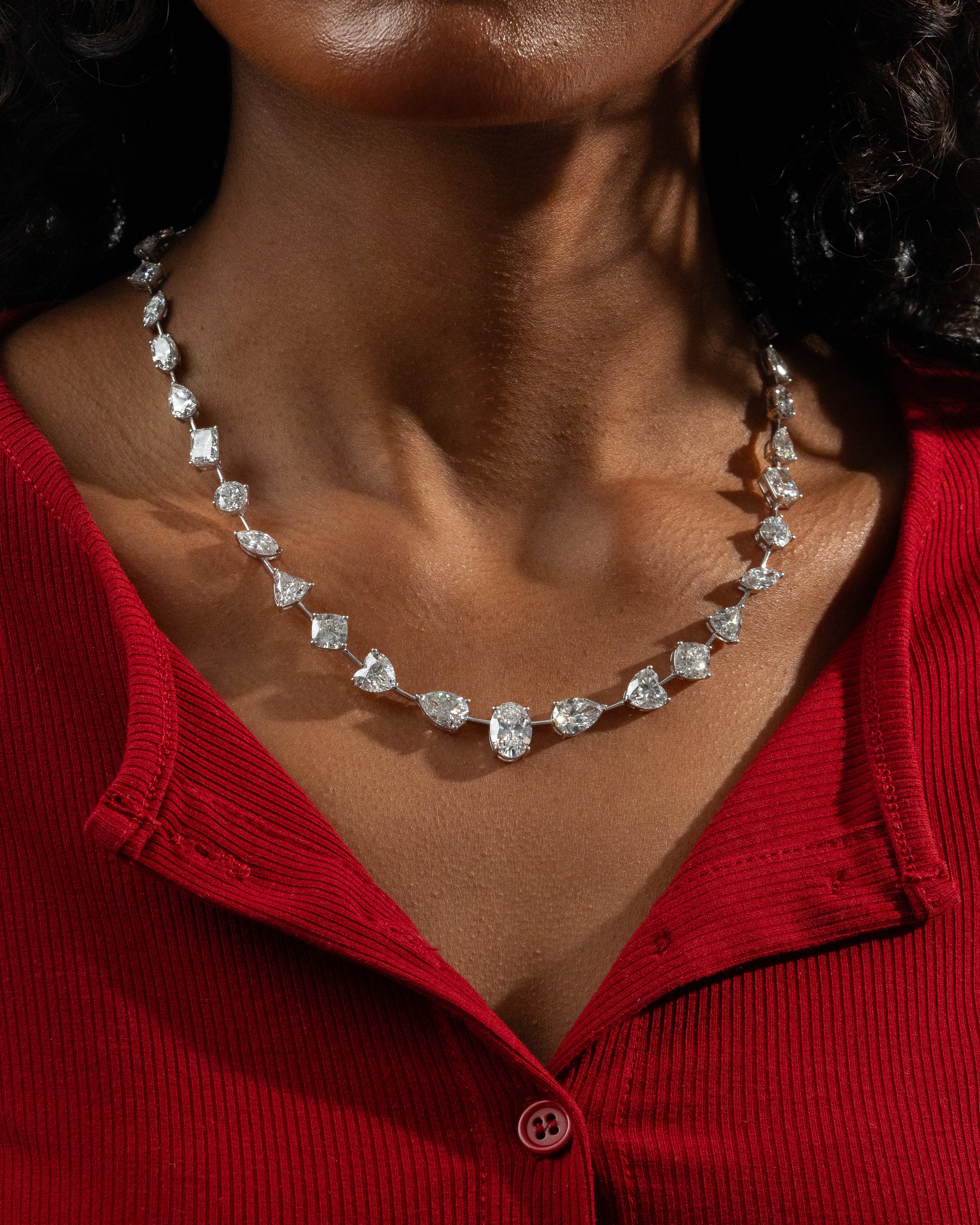 Fancy Diamond Tennis Choker