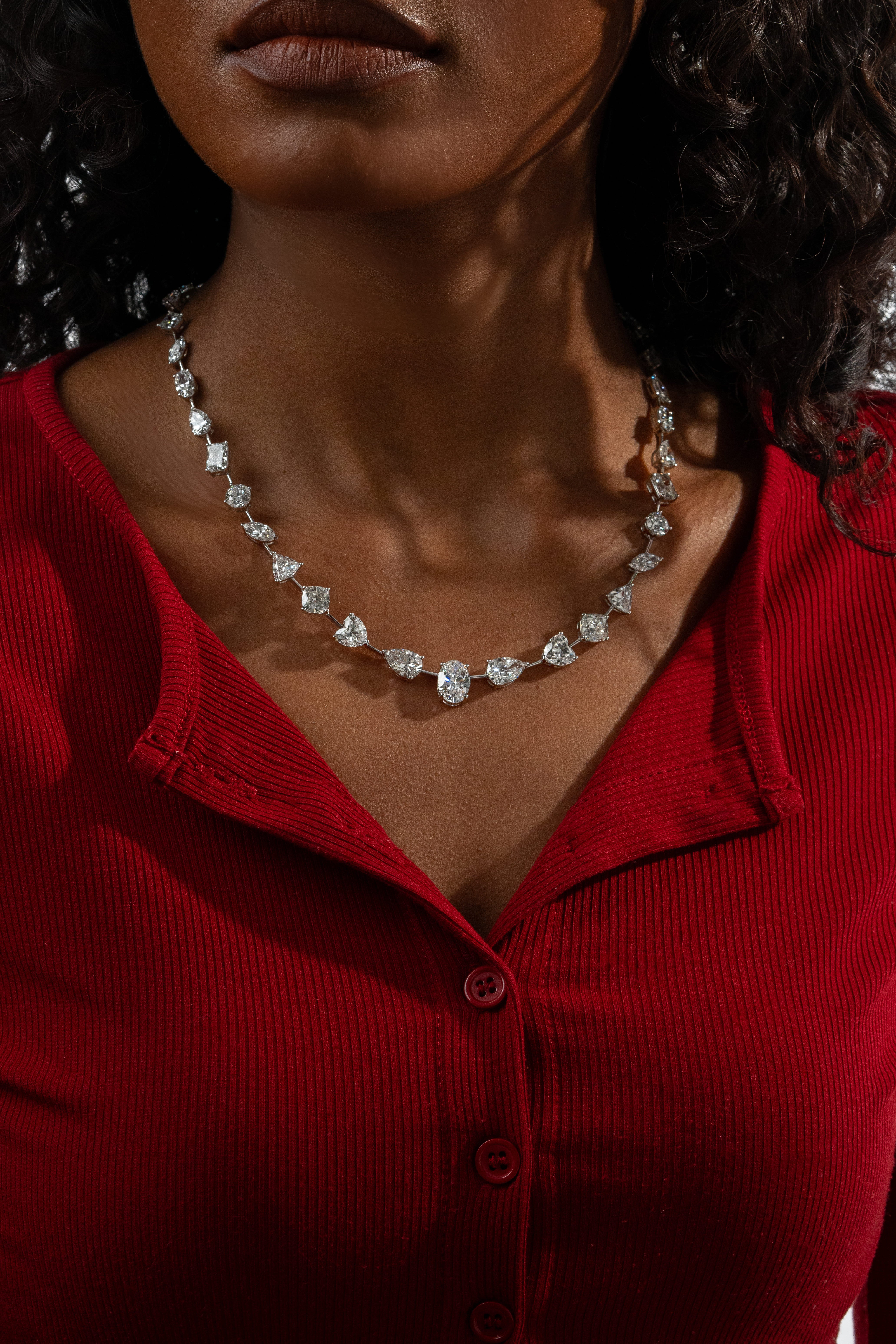 Fancy Diamond Tennis Choker