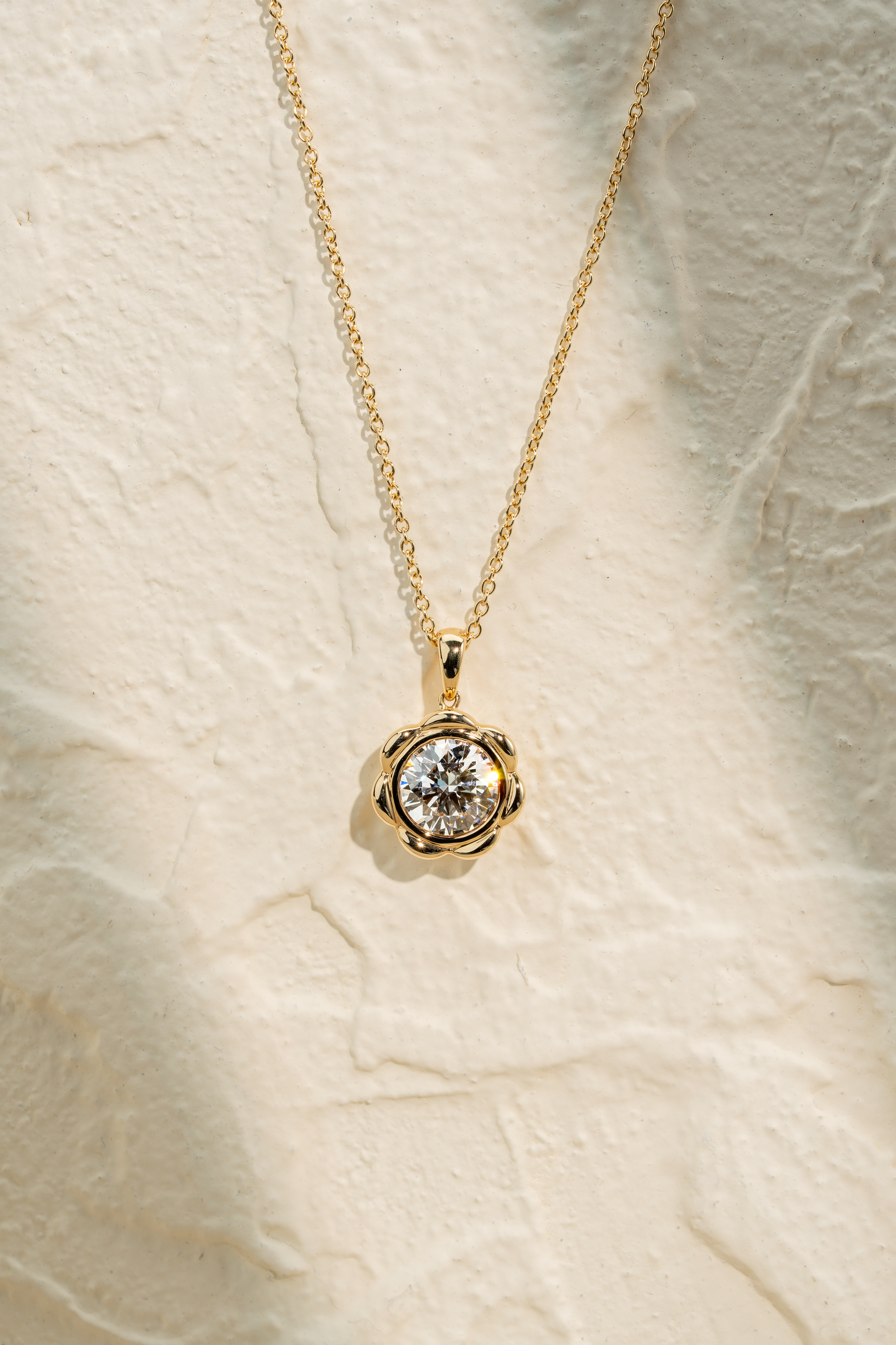 CLARA ROUND SOLITAIRE NECKLACE ( 2.25CT)