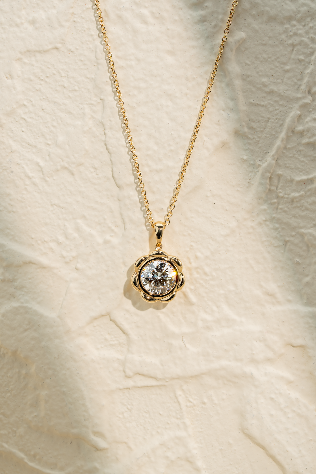 CLARA ROUND SOLITAIRE NECKLACE ( 2.25CT)