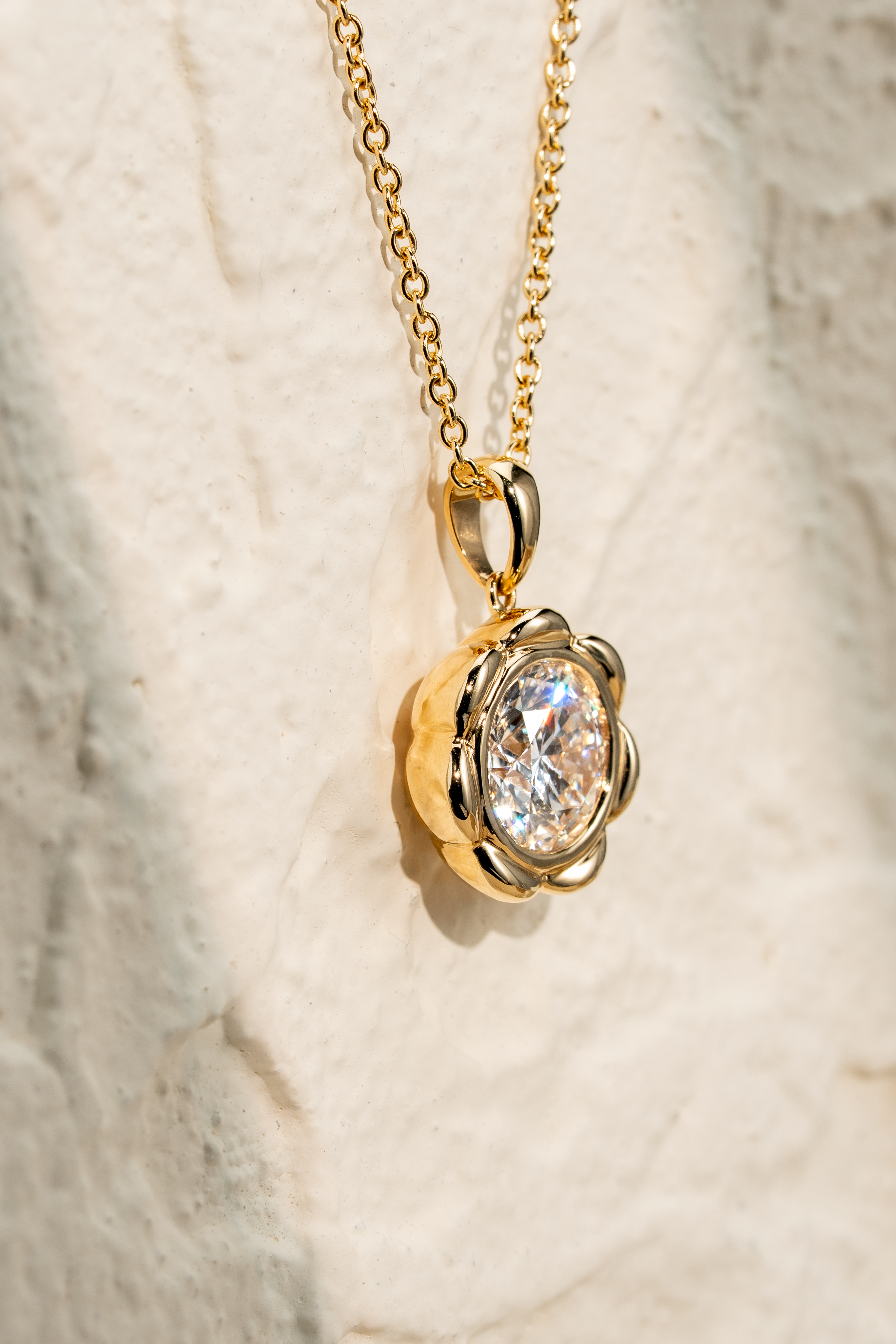 CLARA ROUND SOLITAIRE NECKLACE ( 2.25CT)