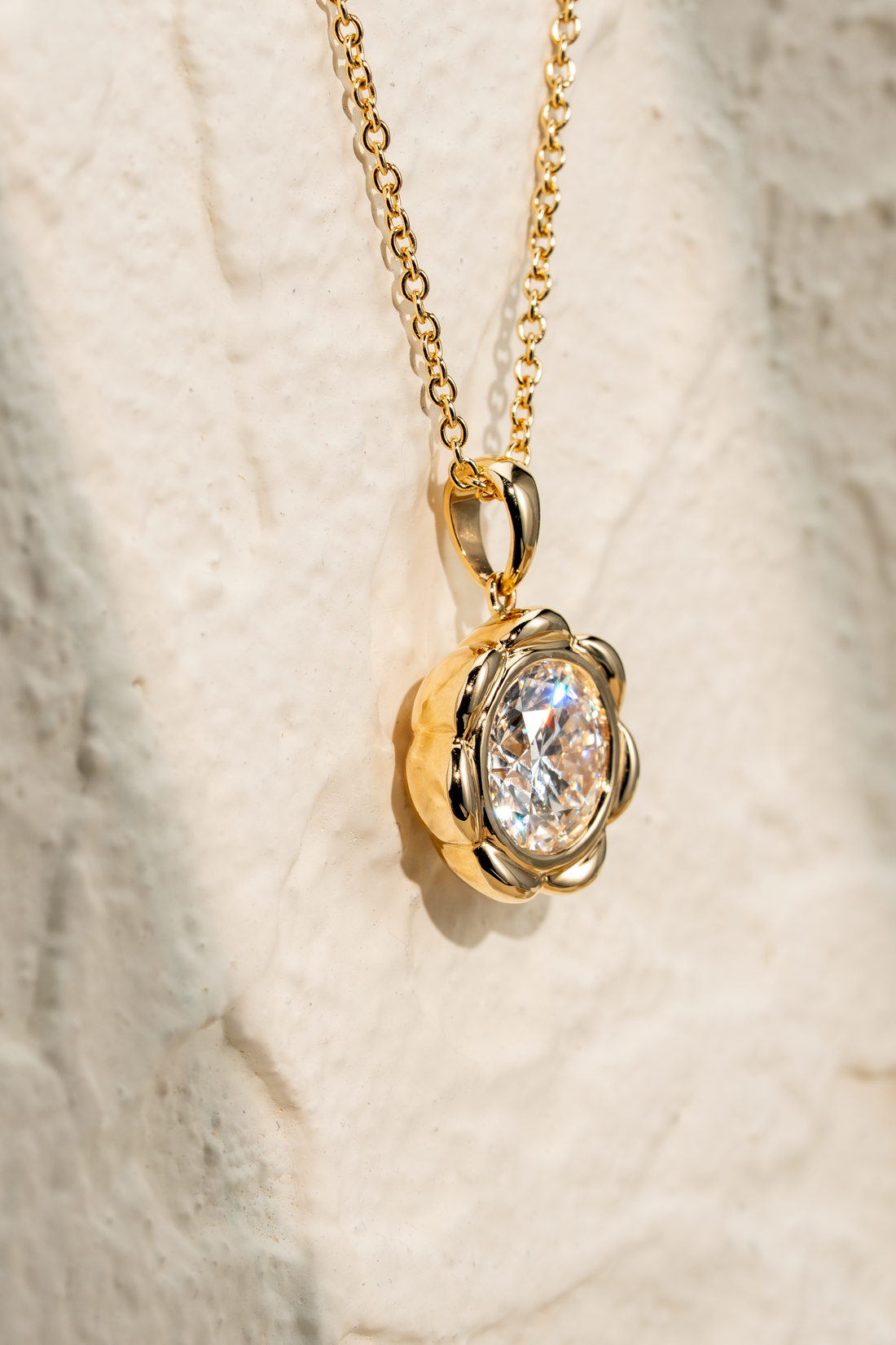 CLARA ROUND SOLITAIRE NECKLACE ( 2.25CT)