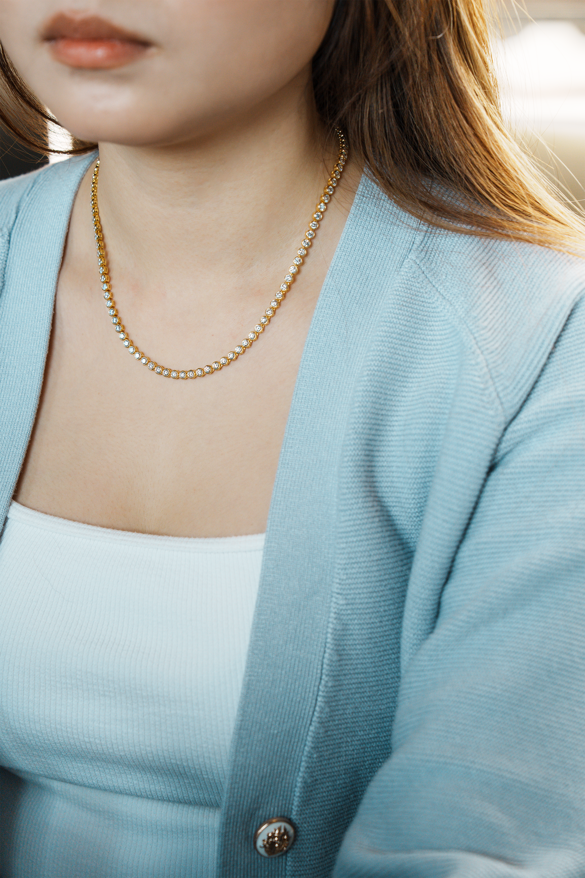 ETERNA FULL ROUND DIAMOND NECKLACE