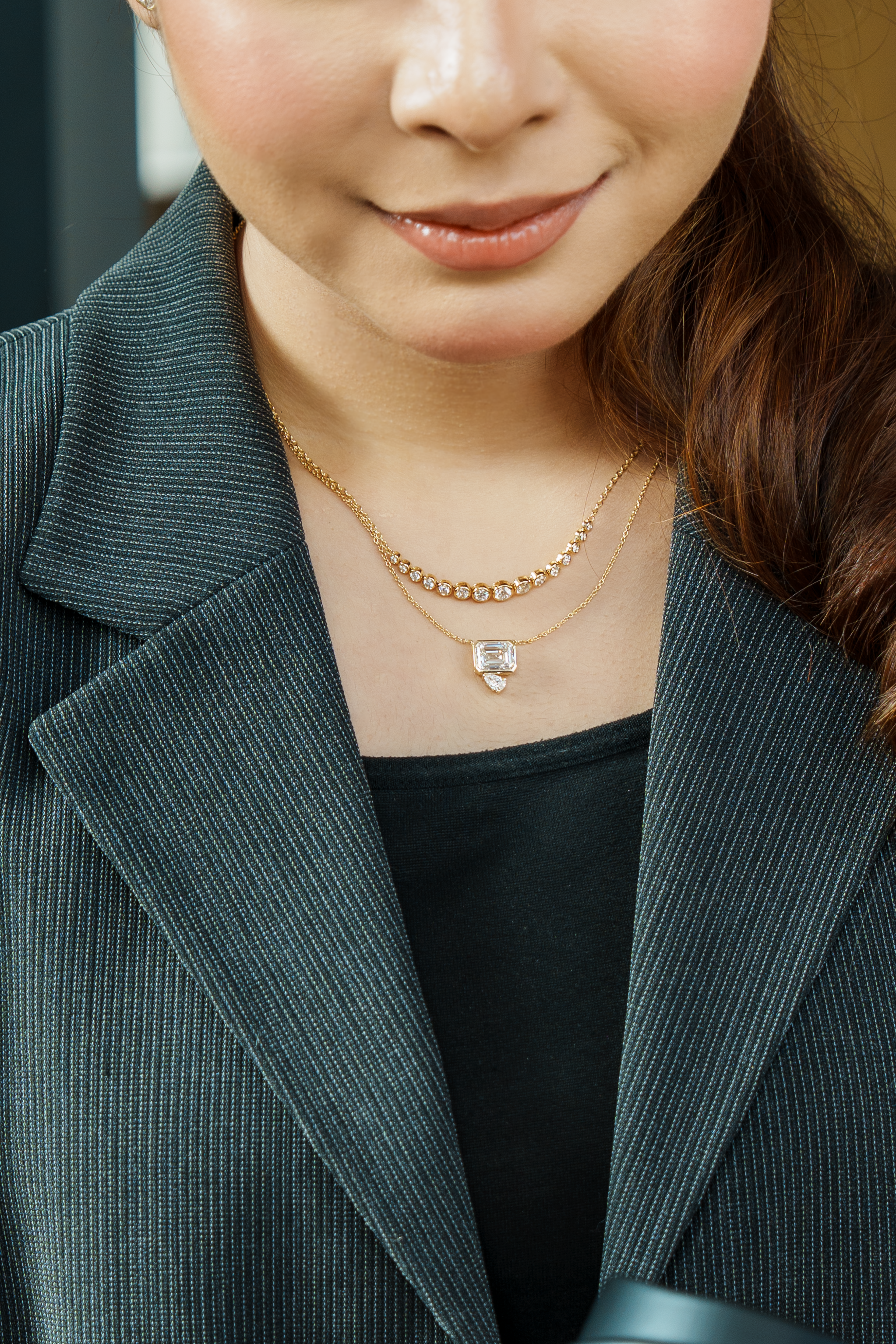 ETERNA ⅓ ROUND DIAMOND NECKLACE