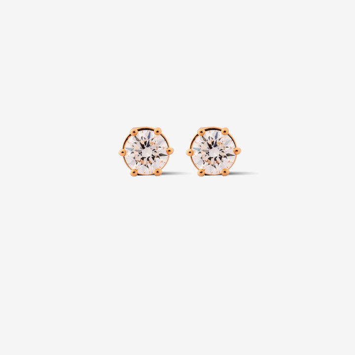 Round Diamond Stud Earring - 0.35ct in Yellow Gold